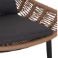 ΠΟΛΥΘΡΟΝΑ LOUNGE ΜΕ ΥΠΟΠΟΔΙΟ REMVAZZO HM6561.01 ΑΛΟΥΜΙΝΙΟ ΓΚΡΙ--WICKER 90x85x96Υεκ