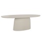 ΤΡΑΠΕΖΙ ΤΡΑΠΕΖΑΡΙΑΣ FIBER CEMENT ΟΒΑΛ BRECCAN HM6577.02 ΜΠΕΖ 240x100x75Υεκ.