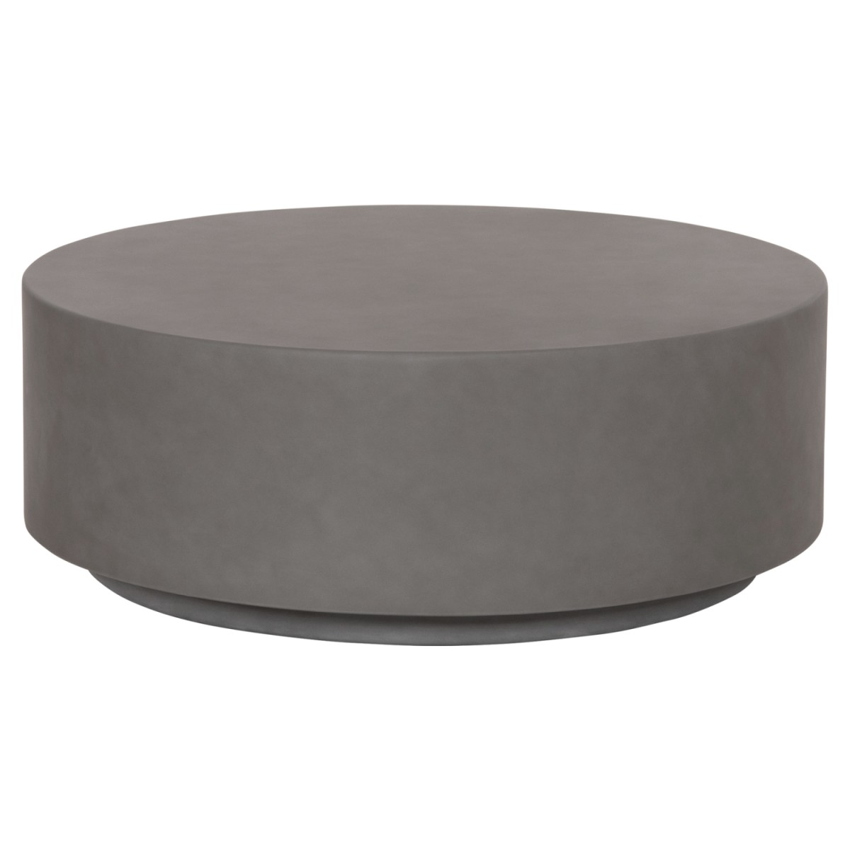 ΤΡΑΠΕΖΙ ΜΕΣΗΣ FIBER CEMENT ΣΤΡΟΓΓΥΛΟ KYOKO HM6579.01 ΓΚΡΙ Φ90x30Υεκ.