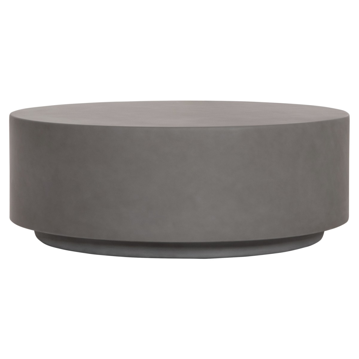 ΤΡΑΠΕΖΙ ΜΕΣΗΣ FIBER CEMENT ΣΤΡΟΓΓΥΛΟ KYOKO HM6579.01 ΓΚΡΙ Φ90x30Υεκ.
