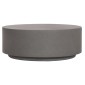 ΤΡΑΠΕΖΙ ΜΕΣΗΣ FIBER CEMENT ΣΤΡΟΓΓΥΛΟ KYOKO HM6579.01 ΓΚΡΙ Φ90x30Υεκ.