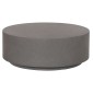 ΤΡΑΠΕΖΙ ΜΕΣΗΣ FIBER CEMENT ΣΤΡΟΓΓΥΛΟ KYOKO HM6579.01 ΓΚΡΙ Φ90x30Υεκ.