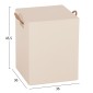ΣΚΑΜΠΟ ΤΕΤΡΑΓΩΝΟ FIBER CEMENT ΜΕ ΧΕΡΟΥΛΙΑ ZAK HM6581.02 ΣΕ ΜΠΕΖ 36x36x45,5Υεκ