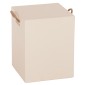 ΣΚΑΜΠΟ ΤΕΤΡΑΓΩΝΟ FIBER CEMENT ΜΕ ΧΕΡΟΥΛΙΑ ZAK HM6581.02 ΣΕ ΜΠΕΖ 36x36x45,5Υεκ