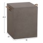 ΣΚΑΜΠΟ ΤΕΤΡΑΓΩΝΟ FIBER CEMENT ΜΕ ΧΕΡΟΥΛΙΑ ZAK HM6581.01 ΣΕ ΓΚΡΙ 36x36x45.5Υεκ