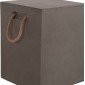 ΣΚΑΜΠΟ ΤΕΤΡΑΓΩΝΟ FIBER CEMENT ΜΕ ΧΕΡΟΥΛΙΑ ZAK HM6581.01 ΣΕ ΓΚΡΙ 36x36x45.5Υεκ