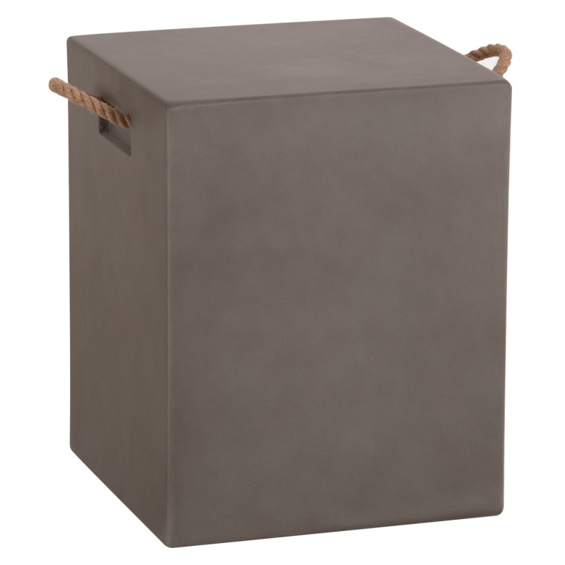 ΣΚΑΜΠΟ ΤΕΤΡΑΓΩΝΟ FIBER CEMENT ΜΕ ΧΕΡΟΥΛΙΑ ZAK HM6581.01 ΣΕ ΓΚΡΙ 36x36x45.5Υεκ