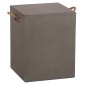 ΣΚΑΜΠΟ ΤΕΤΡΑΓΩΝΟ FIBER CEMENT ΜΕ ΧΕΡΟΥΛΙΑ ZAK HM6581.01 ΣΕ ΓΚΡΙ 36x36x45.5Υεκ