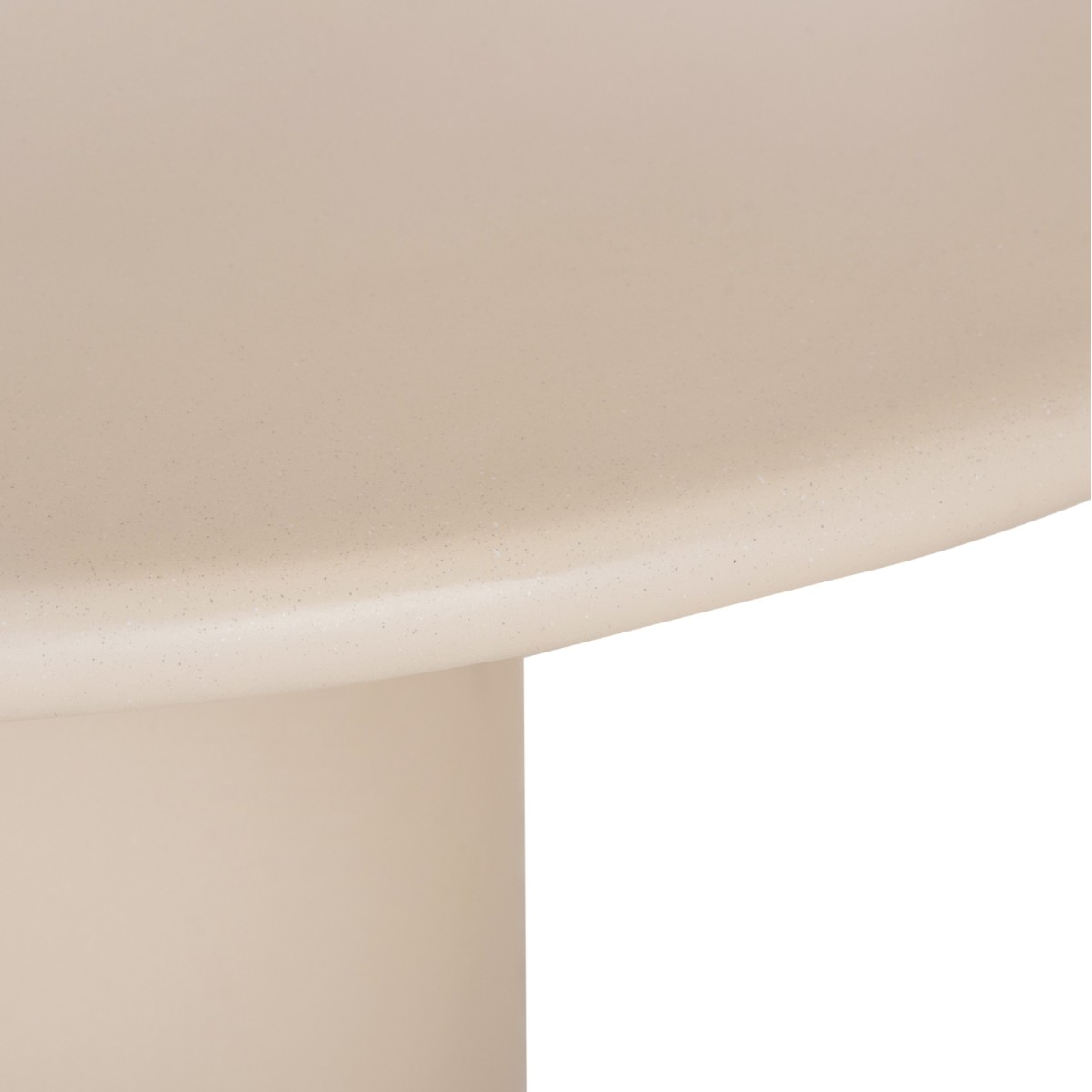 ΤΡΑΠΕΖΙ ΤΡΑΠΕΖΑΡΙΑΣ FIBER CEMENT ΣΤΡΟΓΓΥΛΟ KAZVIN HM6582.02 ΜΠΕΖ Φ130x73Υεκ