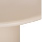 ΤΡΑΠΕΖΙ ΤΡΑΠΕΖΑΡΙΑΣ FIBER CEMENT ΣΤΡΟΓΓΥΛΟ KAZVIN HM6582.02 ΜΠΕΖ Φ130x73Υεκ