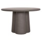 ΤΡΑΠΕΖΙ ΤΡΑΠΕΖΑΡΙΑΣ FIBER CEMENT ΣΤΡΟΓΓΥΛΟ NAYU HM6583.01 ΓΚΡΙ Φ120x73Υεκ
