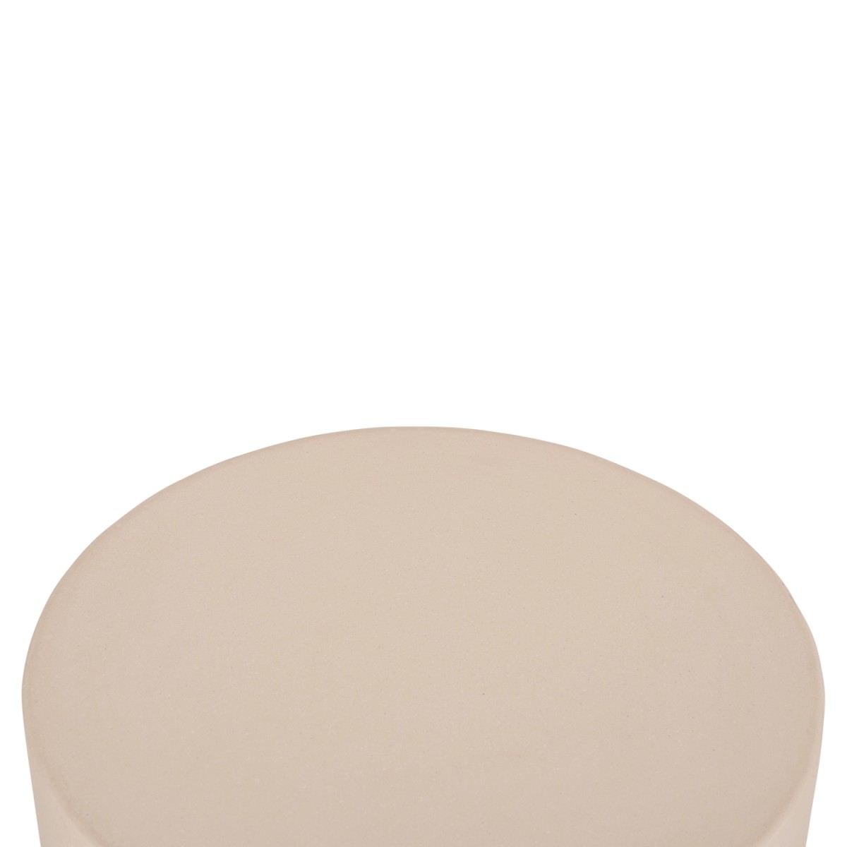 ΤΡΑΠΕΖΙ ΒΟΗΘΗΤΙΚΟ FIBER CEMENT ΣΤΡΟΓΓΥΛΟ KYOKO HM6592.02 ΜΠΕΖ Φ40x43Υεκ.