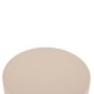 ΤΡΑΠΕΖΙ ΒΟΗΘΗΤΙΚΟ FIBER CEMENT ΣΤΡΟΓΓΥΛΟ KYOKO HM6592.02 ΜΠΕΖ Φ40x43Υεκ.