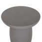 ΤΡΑΠΕΖΙ ΒΟΗΘΗΤΙΚΟ FIBER CEMENT ΣΤΡΟΓΓΥΛΟ HIKARI HM6593.01 ΓΚΡΙ Φ46x48Υεκ.