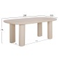 ΤΡΑΠΕΖΙ ΤΡΑΠΕΖΑΡΙΑΣ FIBER CEMENT KIORA HM6597.02 ΜΠΕΖ 200x100x76Υεκ