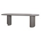 ΤΡΑΠΕΖΙ ΤΡΑΠΕΖΑΡΙΑΣ FIBER CEMENT ΟΒΑΛ GLEN HM6598.01 ΓΚΡΙ 260x95x75Υεκ