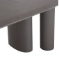 ΤΡΑΠΕΖΙ ΤΡΑΠΕΖΑΡΙΑΣ FIBER CEMENT ΟΒΑΛ GLEN HM6598.01 ΓΚΡΙ 260x95x75Υεκ
