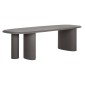 ΤΡΑΠΕΖΙ ΤΡΑΠΕΖΑΡΙΑΣ FIBER CEMENT ΟΒΑΛ GLEN HM6598.01 ΓΚΡΙ 260x95x75Υεκ