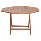 ΤΡΑΠΕΖΙ ΠΟΛΥΓΩΝΟ ΠΤΥΣΣΟΜΕΝΟ KARLIN HM6618 ΞΥΛΟ TEAK ΣΕ ΦΥΣΙΚΟ ΧΡΩΜΑ 120x120x75Yεκ.