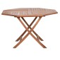 ΤΡΑΠΕΖΙ ΠΟΛΥΓΩΝΟ ΠΤΥΣΣΟΜΕΝΟ KARLIN HM6618 ΞΥΛΟ TEAK ΣΕ ΦΥΣΙΚΟ ΧΡΩΜΑ 120x120x75Yεκ.