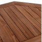 ΤΡΑΠΕΖΙ ΠΟΛΥΓΩΝΟ ΠΤΥΣΣΟΜΕΝΟ KARLIN HM6618 ΞΥΛΟ TEAK ΣΕ ΦΥΣΙΚΟ ΧΡΩΜΑ 120x120x75Yεκ.