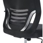 ΚΑΡΕΚΛΑ ΓΡΑΦΕΙΟΥ BRIEF HM1206.02 ΓΚΡΙ MESH--ΒΑΣΗ ΧΡΩΜΙΟΥ 63x64x122Υεκ.