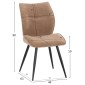 ΚΑΡΕΚΛΑ ΤΡΑΠΕΖΑΡΙΑΣ GAFF HM18425.03 TAUPE ΥΦΑΣΜΑ-ΜΕΤΑΛ.ΜΑΥΡΑ ΠΟΔΙΑ 49x63x90Υεκ
