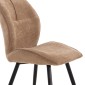 ΚΑΡΕΚΛΑ ΤΡΑΠΕΖΑΡΙΑΣ GAFF HM18425.03 TAUPE ΥΦΑΣΜΑ-ΜΕΤΑΛ.ΜΑΥΡΑ ΠΟΔΙΑ 49x63x90Υεκ