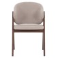 ΚΑΡΕΚΛΑ HANA HM9746.11 RUBBERWOOD ΣΕ ΚΑΡΥΔΙ ΧΡΩΜΑ-ΜΠΕΖ ΥΦΑΣΜΑ 55,5x60x85Yεκ.