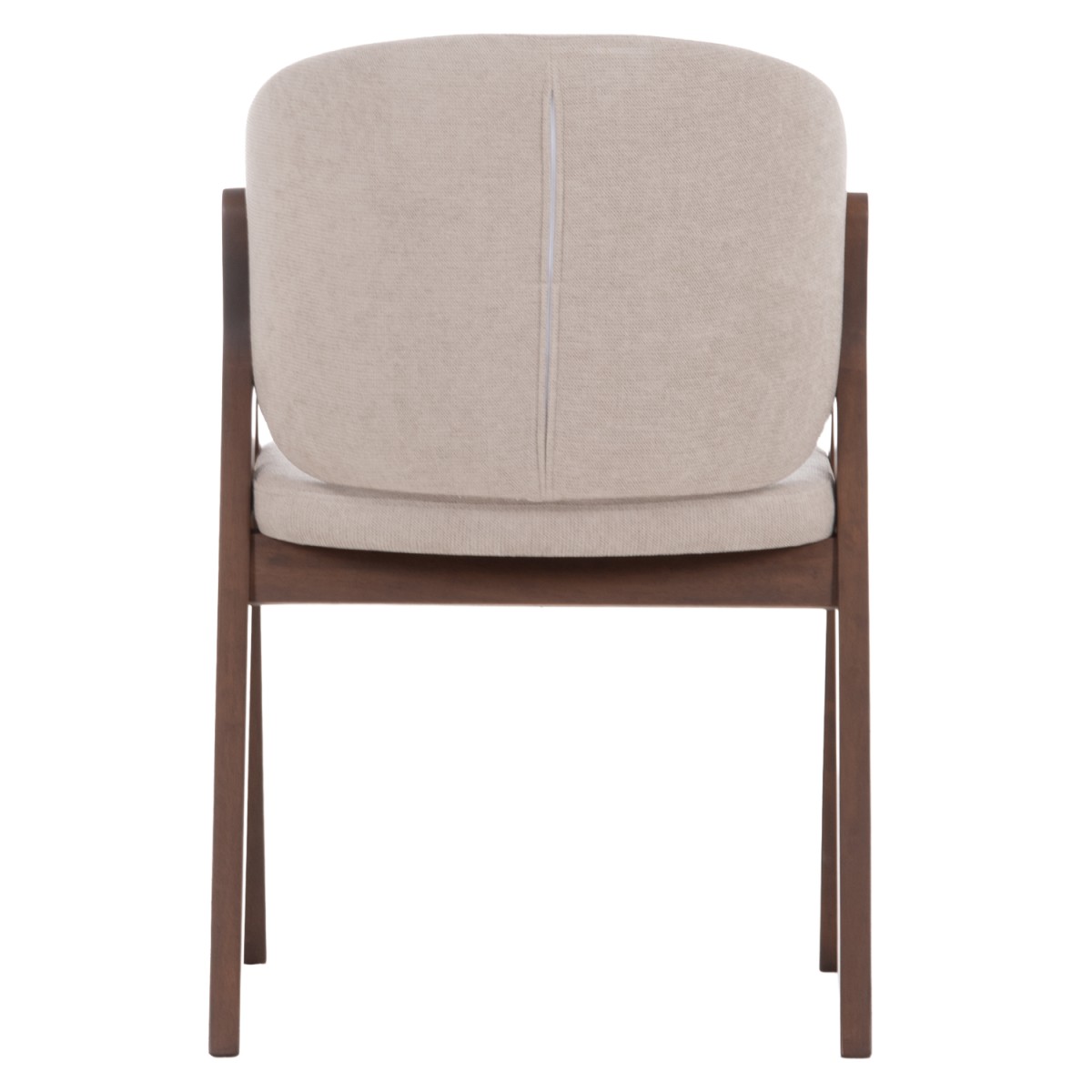 ΚΑΡΕΚΛΑ HANA HM9746.11 RUBBERWOOD ΣΕ ΚΑΡΥΔΙ ΧΡΩΜΑ-ΜΠΕΖ ΥΦΑΣΜΑ 55,5x60x85Yεκ.