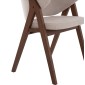 ΚΑΡΕΚΛΑ HANA HM9746.11 RUBBERWOOD ΣΕ ΚΑΡΥΔΙ ΧΡΩΜΑ-ΜΠΕΖ ΥΦΑΣΜΑ 55,5x60x85Yεκ.