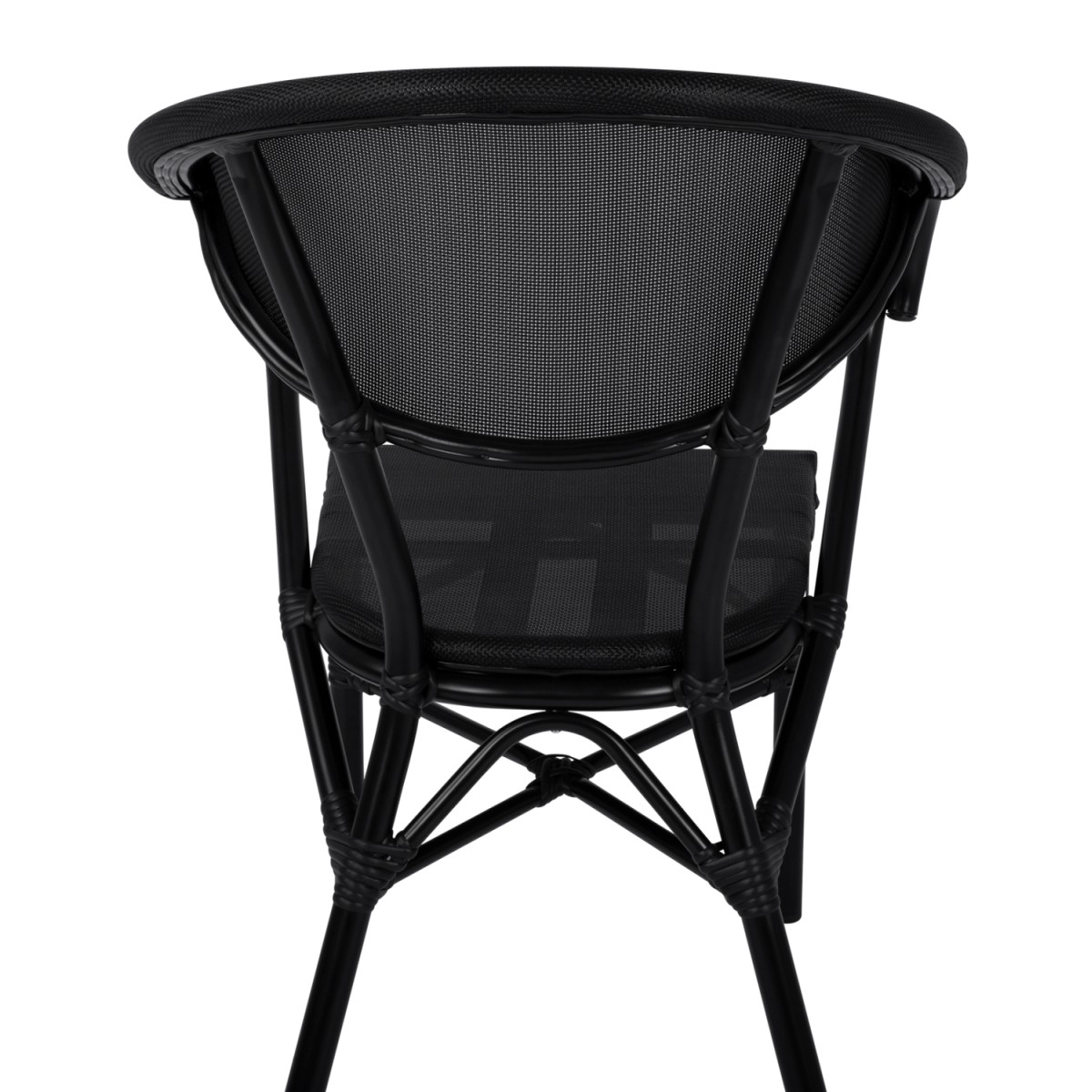 ΠΟΛΥΘΡΟΝΑ ΑΛΟΥΜΙΝΙΟΥ CLAY BAMBOO LOOK ΜΑΥΡΗ ΜΕ TEXTLINE HM5025.02 59x60x82 cm