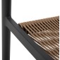 ΠΟΛΥΘΡΟΝΑ ΑΛΟΥΜΙΝΙΟΥ HM5854.02 ΑΝΘΡΑΚΙ PΕ RATTAN ΜΠΕΖ 55.5x58.5x78 εκ.