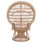 ΠΟΛΥΘΡΟΝΑ ROYAL PEACOCK Β' ΔΙΑΛΟΓΗΣ HM9342 RATTAN ΣΕ ΦΥΣΙΚΟ 114x72x150Yεκ.