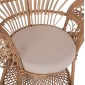 ΠΟΛΥΘΡΟΝΑ ROYAL PEACOCK Β' ΔΙΑΛΟΓΗΣ HM9342 RATTAN ΣΕ ΦΥΣΙΚΟ 114x72x150Yεκ.