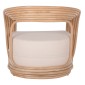 ΠΟΛΥΘΡΟΝΑ DUCHESS ΑΠΟ RATTAN ΦΥΣΙΚΟ ΜΕ ΜΑΞΙΛΑΡΙ HM9478 81x59x70Y εκ.