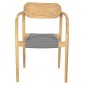 ΠΟΛΥΘΡΟΝΑ OSLO HM9636.08 ΞΥΛΟ TEAK ΦΥΣΙΚΟ & ΣΧΟΙΝΙ--B’ΔΙΑΛΟΓΗΣ 55x54x80Yεκ.