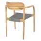 ΠΟΛΥΘΡΟΝΑ OSLO HM9636.08 ΞΥΛΟ TEAK ΦΥΣΙΚΟ & ΣΧΟΙΝΙ--B’ΔΙΑΛΟΓΗΣ 55x54x80Yεκ.