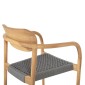 ΠΟΛΥΘΡΟΝΑ OSLO HM9636.08 ΞΥΛΟ TEAK ΦΥΣΙΚΟ & ΣΧΟΙΝΙ--B’ΔΙΑΛΟΓΗΣ 55x54x80Yεκ.