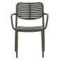ΠΟΛΥΘΡΟΝΑ ΤΡΑΠΕΖΑΡΙΑΣ HILLIARD HM6644.07 ΑΛΟΥΜΙΝΙΟ ΣΕ OLIVE GREEN 58x52x78Υεκ