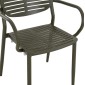 ΠΟΛΥΘΡΟΝΑ ΤΡΑΠΕΖΑΡΙΑΣ HILLIARD HM6644.07 ΑΛΟΥΜΙΝΙΟ ΣΕ OLIVE GREEN 58x52x78Υεκ