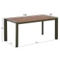 ΤΡΑΠΕΖΙ ΕΞΩΤ.ΧΩΡΟΥ GOYA HM6059.07 ΑΛΟΥΜΙΝΙΟ ΣE OLIVE GREEN & POLYWOOD 160X80Χ75Υεκ.