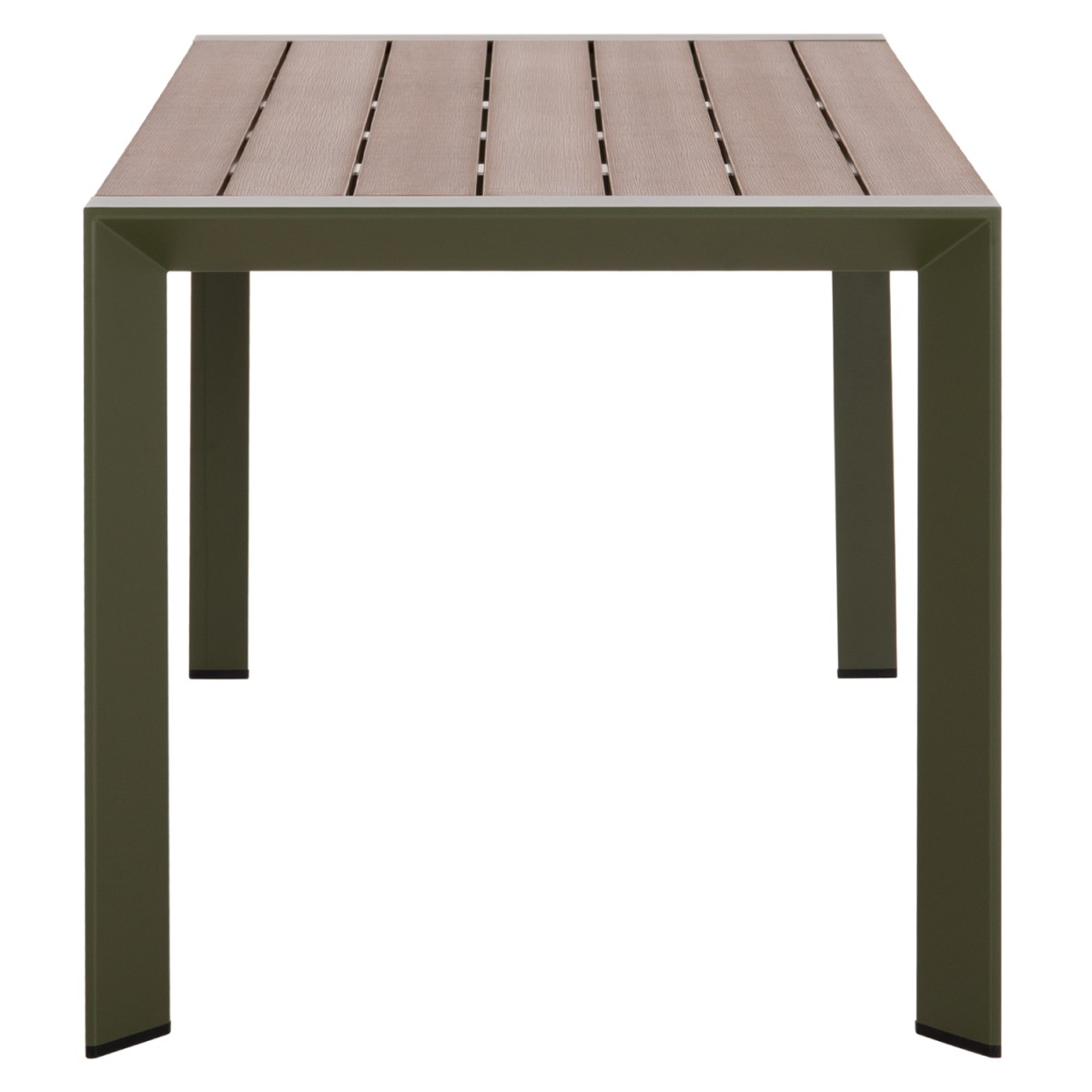 ΤΡΑΠΕΖΙ ΕΞΩΤ.ΧΩΡΟΥ GOYA HM6059.07 ΑΛΟΥΜΙΝΙΟ ΣE OLIVE GREEN & POLYWOOD 160X80Χ75Υεκ.