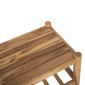 ΣΕΤ ΣΑΛΟΝΙ 4 ΤΜΧ HM9340 ΑΠΟ ΜΑΣΙΦ ΞΥΛΟ TEAK  ΦΥΣΙΚΟ - ΛΕΥΚΟ