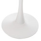 ΤΡΑΠΕΖΙ ΤΡΑΠΕΖΑΡΙΑΣ ROLLO HM9422.11 ΣΤΡΟΓΓΥΛΟ WHITE MARBLE Φ120x74Yεκ.