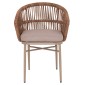 ΠΟΛΥΘΡΟΝΑ ΑΛΟΥΜΙΝΙΟΥ ORIN HM6265.03 ΚΑΠΟΥΤΣΙΝΟ- P.E.RATTAN ΣΕ ΦΥΣΙΚΟ 58x61x75Υεκ.