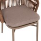 ΠΟΛΥΘΡΟΝΑ ΑΛΟΥΜΙΝΙΟΥ ORIN HM6265.03 ΚΑΠΟΥΤΣΙΝΟ- P.E.RATTAN ΣΕ ΦΥΣΙΚΟ 58x61x75Υεκ.