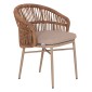 ΠΟΛΥΘΡΟΝΑ ΑΛΟΥΜΙΝΙΟΥ ORIN HM6265.03 ΚΑΠΟΥΤΣΙΝΟ- P.E.RATTAN ΣΕ ΦΥΣΙΚΟ 58x61x75Υεκ.