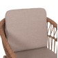 ΠΟΛΥΘΡΟΝΑ ΑΛΟΥΜΙΝΙΟΥ GALDIN HM6272.03 ΚΑΠΟΥΤΣΙΝΟ-P.E.RATTAN-ΜΠΕΖ ΥΦΑΣΜΑ 65x60x76Υεκ