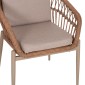 ΠΟΛΥΘΡΟΝΑ ΑΛΟΥΜΙΝΙΟΥ GALDIN HM6272.03 ΚΑΠΟΥΤΣΙΝΟ-P.E.RATTAN-ΜΠΕΖ ΥΦΑΣΜΑ 65x60x76Υεκ